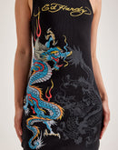 Ed Hardy Dragon Ribbed Tank Dress