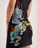 Ed Hardy Dragon Ribbed Tank Dress