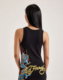 Ed Hardy Dragon Ribbed Tank Dress