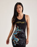 Ed Hardy Dragon Ribbed Tank Dress