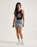 Ed Hardy Love Kills Slowly Denim Mini Skirt