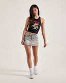 Ed Hardy Cross Denim Mini Skirt