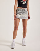 Ed Hardy Cross Denim Mini Skirt