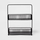 Iron 2-Tier Wire Spice Rack - Black