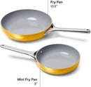 10.5" Ceramic Fry Pan - Marigold