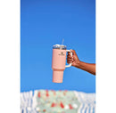 40 oz Stainless Steel H2.0 FlowState Quencher Tumbler - Peach Colorblock