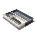 Expandable Kitchen Tool Drawer Organizer - Gray Utensil Storage