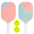 2 Player Poly Paddle Set - Yellow/Green
