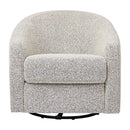 Madison Swivel Glider - Black/White Boucle