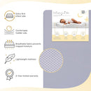 Snuggles Extra Firm Baby Crib Mattress, Greenguard Gold and JPMA Certified Crib Mattress, Fits All Portable & Mini Cribs, Waterproof Vinyl Cover, 10 Years Limited Warranty Periwinkle