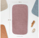 Large Muslin Burp Cloths - Mauve, Pack of 10
