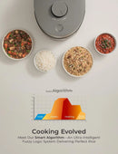 6-Cup Twin Pressure Rice Cooker and Warmer - Gray