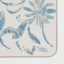 Cork Floral Placemat - Blue
