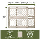 Recycled Plastic Baby Gate - Sandstone