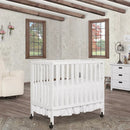 Jett Non-Full Size Folding Crib - White