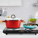 Electric Double Burner Cooktop - Black