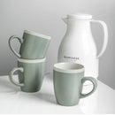 Serenity Stoneware Mug Set of 4 - Green and Cream