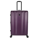 Hardside Large Checked Spinner Suitcase - Dark Purple