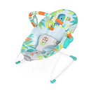 Rainforest Vibes 3-Point Harness Vibrating Baby Bouncer with -Toy bar