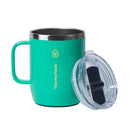 Stainless Steel Insulated Coffee Mug Set, 2 Pack (Purple/Green)