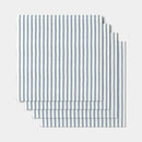 4pk Striped Napkins - Blue