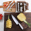 L1 Series 17-Piece German Steel Forged Knife Block Set - White