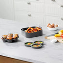 3pc Silicone Air Fryer Accessory Set - Black
