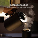 24oz Clara French Press Coffee Maker Matte Black: Stainless Steel, Manual, Permanent Screen Filter, 24 oz Capacity
