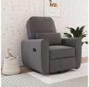 Kennedy Nursery Gliding Recliner Upholstered Accent Chair - Gray