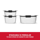 6pc Brilliance Round Food Storage Container Set
