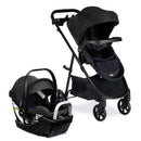 Willow Brook S+ Baby Travel System, Infant Car Seat and Stroller Combo - Raven Black