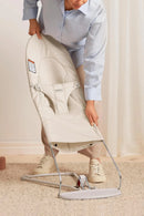 Bouncer Balance Soft Tri-Fabric - Light Beige, Woven/Jersey, Tri-Fabric