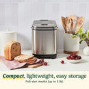 Compact 2 lbs Bread Maker - Stainless Steel