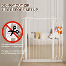 Baby Gate for Stairs and Doorways - White