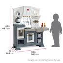 Plastic Playset Kitchen Toy for Kids - Blue