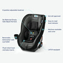 Contender Slim Convertible Car Seat - West Point