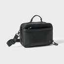 Faux Neoprene Lunch Tote - Black