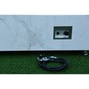 Elementi - Carrara Marble Porcelain Rectangular Fire Pit Table - OFP121BW
