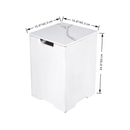 Elementi Plus - Square Marble Porcelain Tank Cover - ONB401BW