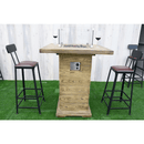 Elementi - Rova Bar Square Fire Pit Table, Hidden Propane Storage - OFG224