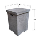 Elementi - Square Concrete Propane Tank Cover ONB01-105