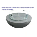 Elementi - Stainless Steel Lid Accessory for Lunar and Fiery Rock Table OFG101-SS