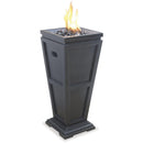 Endless Summer LP Gas Outdoor Fire Column, Large In Slate Finish - GLT1332SP