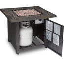 Endless Summer LP Gas Outdoor Fire Pit with 30-in Resin Tile Mantel - GAD1401M