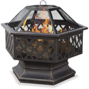 Endless Summer Oil Rubbed Bronze Wood Burning Outdoor Firebowl With Lattice Design - WAD1377SP