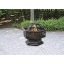 Endless Summer Oil Rubbed Bronze Wood Burning Outdoor Firebowl With Lattice Design - WAD1377SP