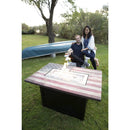 Endless Summer The Americana, 40 x 28 Rectangular Gas Outdoor Fire Pit - GAD17108ES