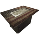 Endless Summer The Americana, 40 x 28 Rectangular Gas Outdoor Fire Pit - GAD17108ES