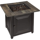 Endless Summer The Burlington, LP Gas Outdoor Fire Pit with Printed Resin Mantel - GAD15285SP