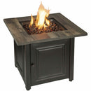 Endless Summer The Burlington, LP Gas Outdoor Fire Pit with Printed Resin Mantel - GAD15285SP